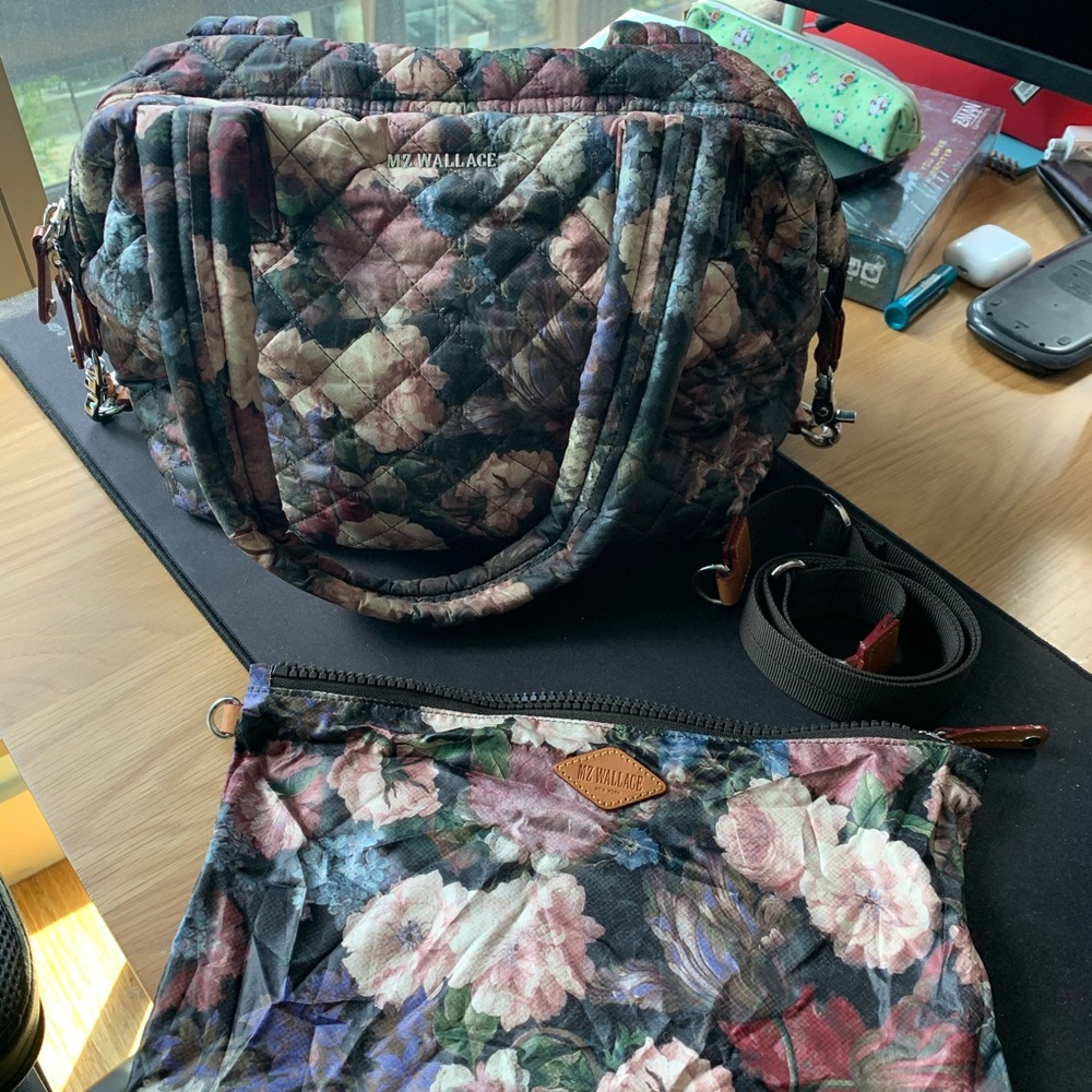 MZ Wallace medium sutton night garden bag